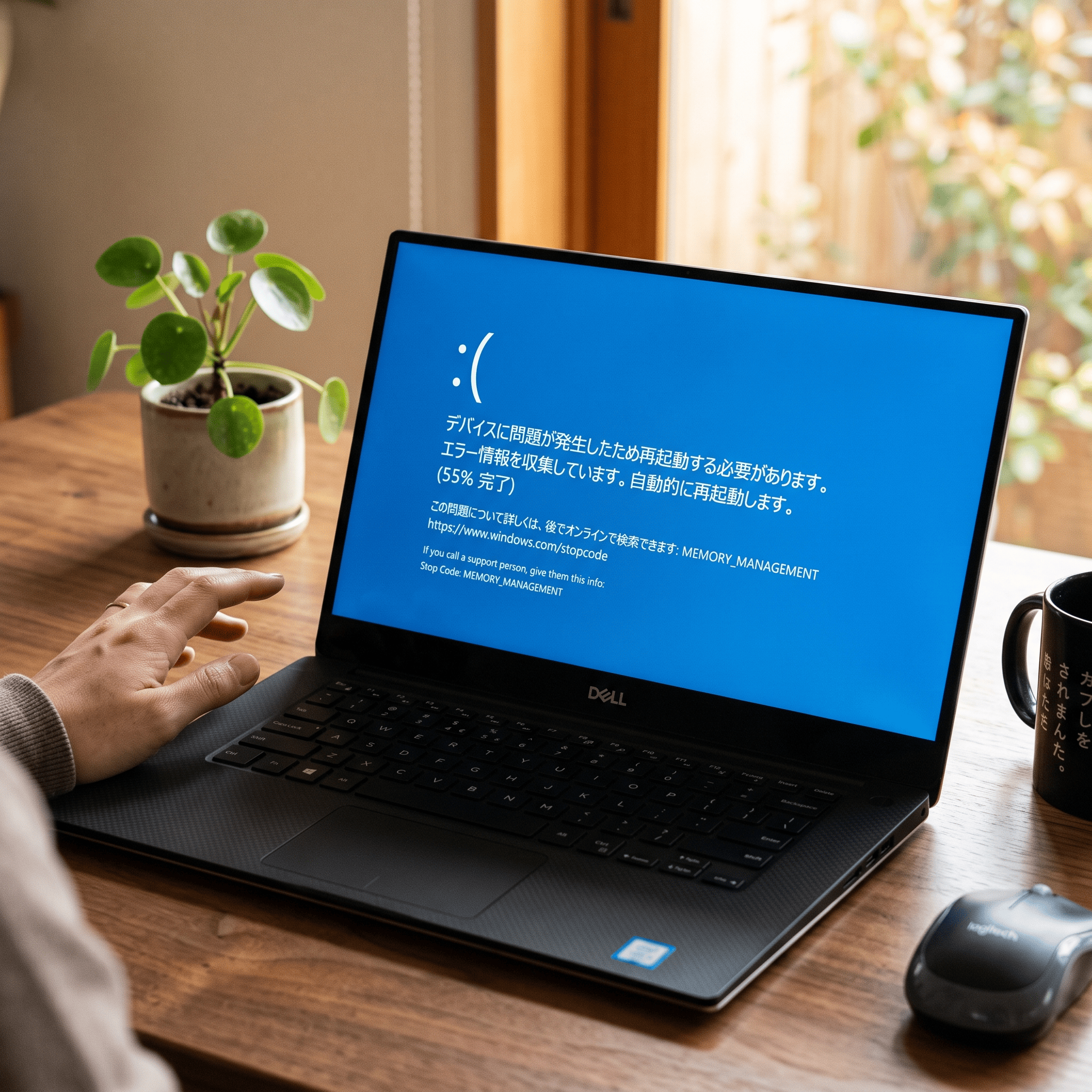 突然の青画面！「MEMORY_MANAGEMENT」エラーのDELL製ノートパソコンを修理しました